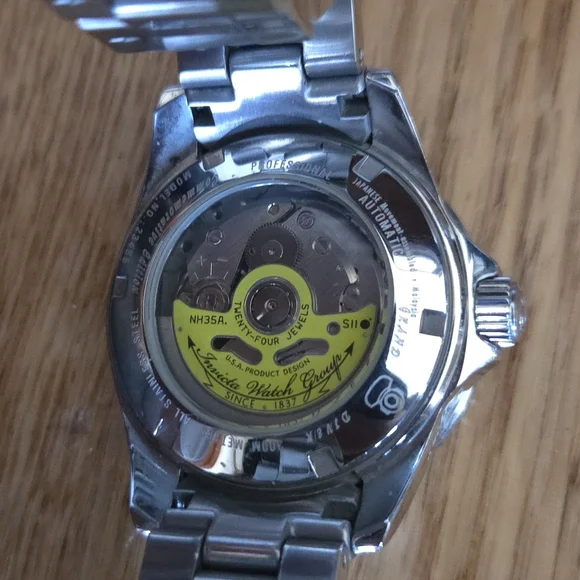 Invicta Silver Watch with Iridescent Dial